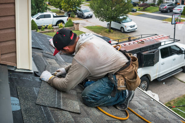 Professional Emergency Roof Repair technician working in Lakehurst, NJ